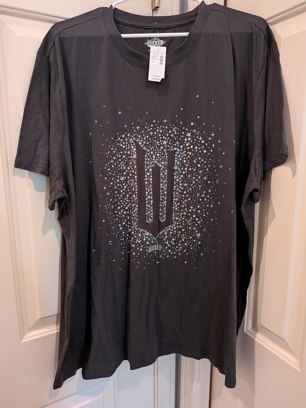 Maurices Gray Wicked Sparkle T